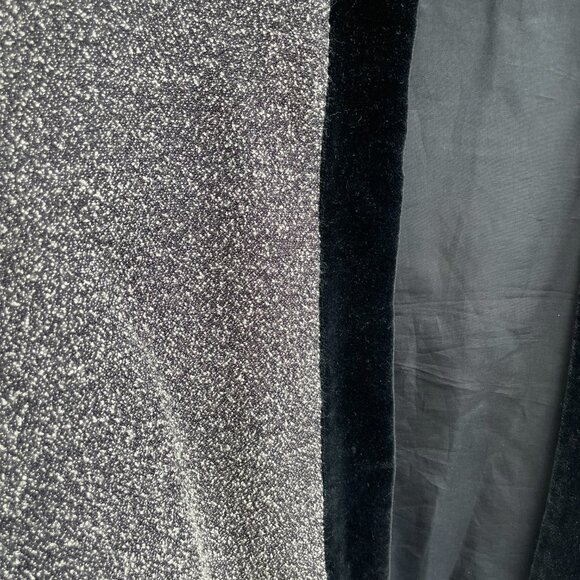 Vtg Donna Ricco NY Boucle Jacket Womans Petite 6P Outfit Grey Buttonless - Picture 3 of 4